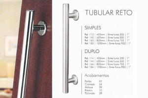 Puxador Tubular reto